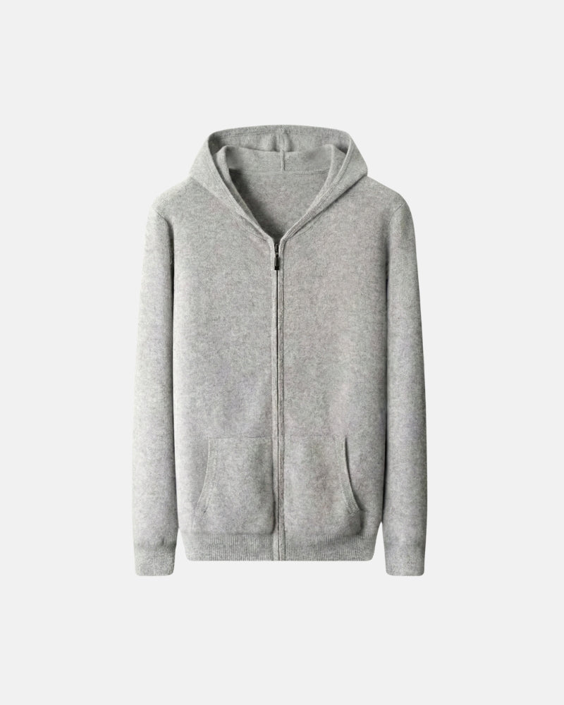 Extra-Fine Merino Wool Zipper Hoodie