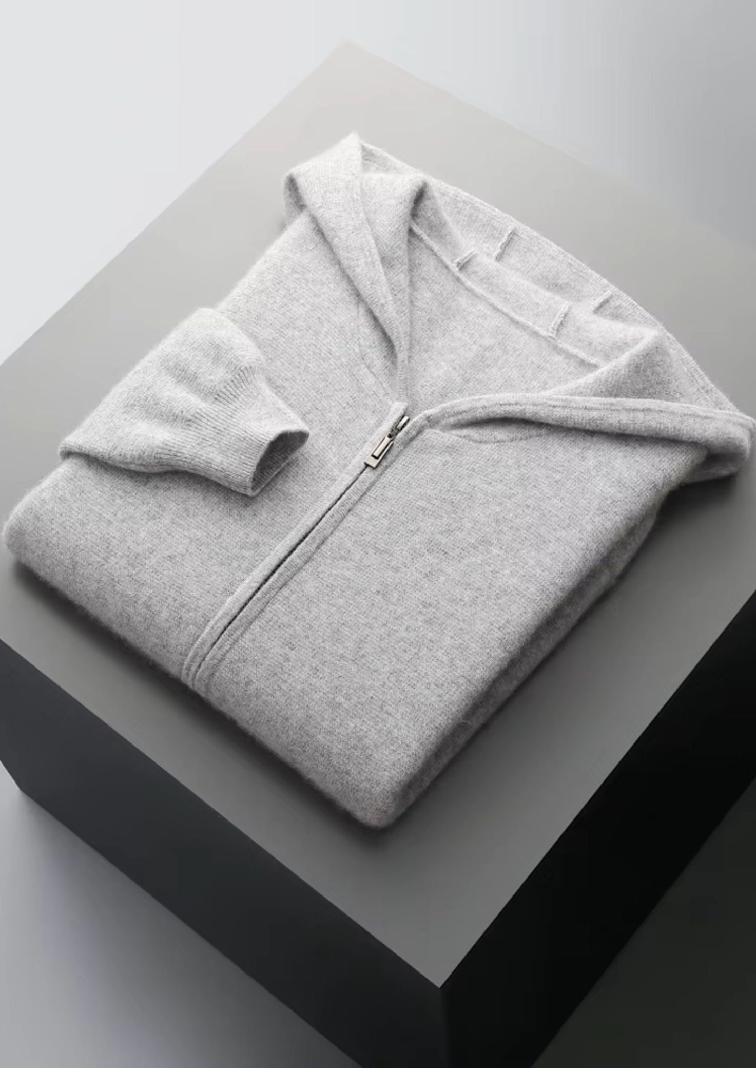 Extra-Fine Merino Wool Zipper Hoodie