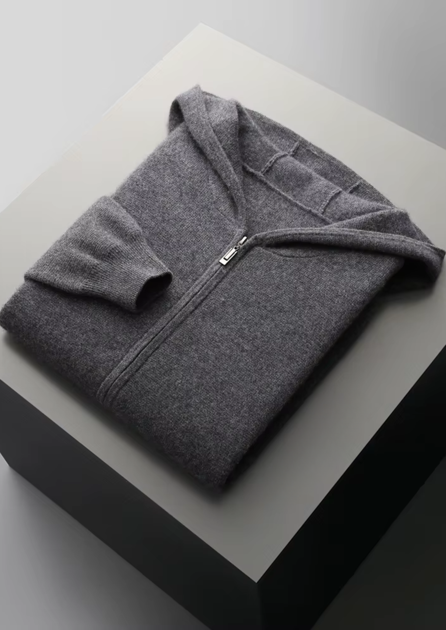 Extra-Fine Merino Wool Zipper Hoodie