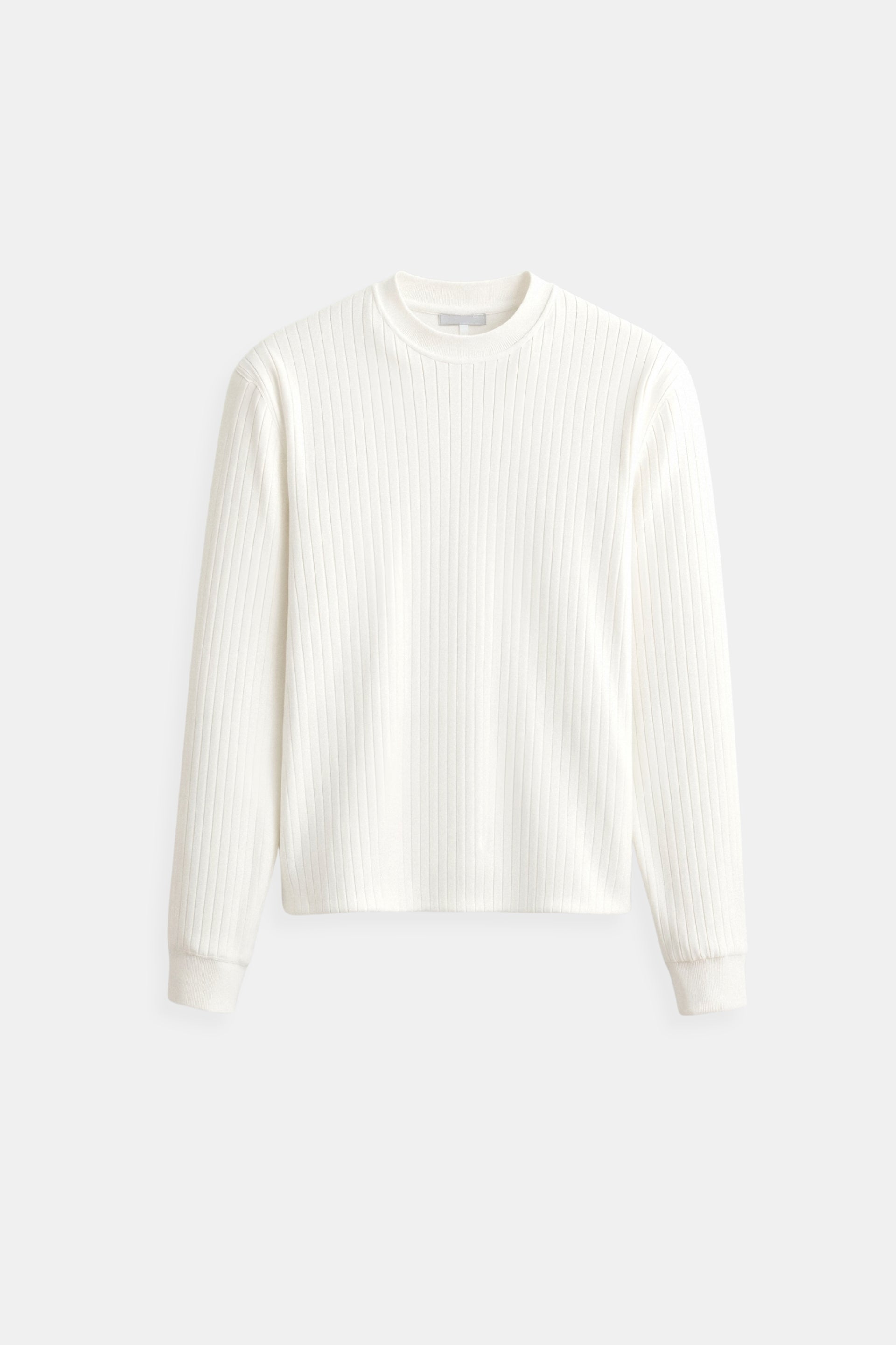 Ribbed Knit Sweater – Perfectly Shaped Long-Sleeve Fit