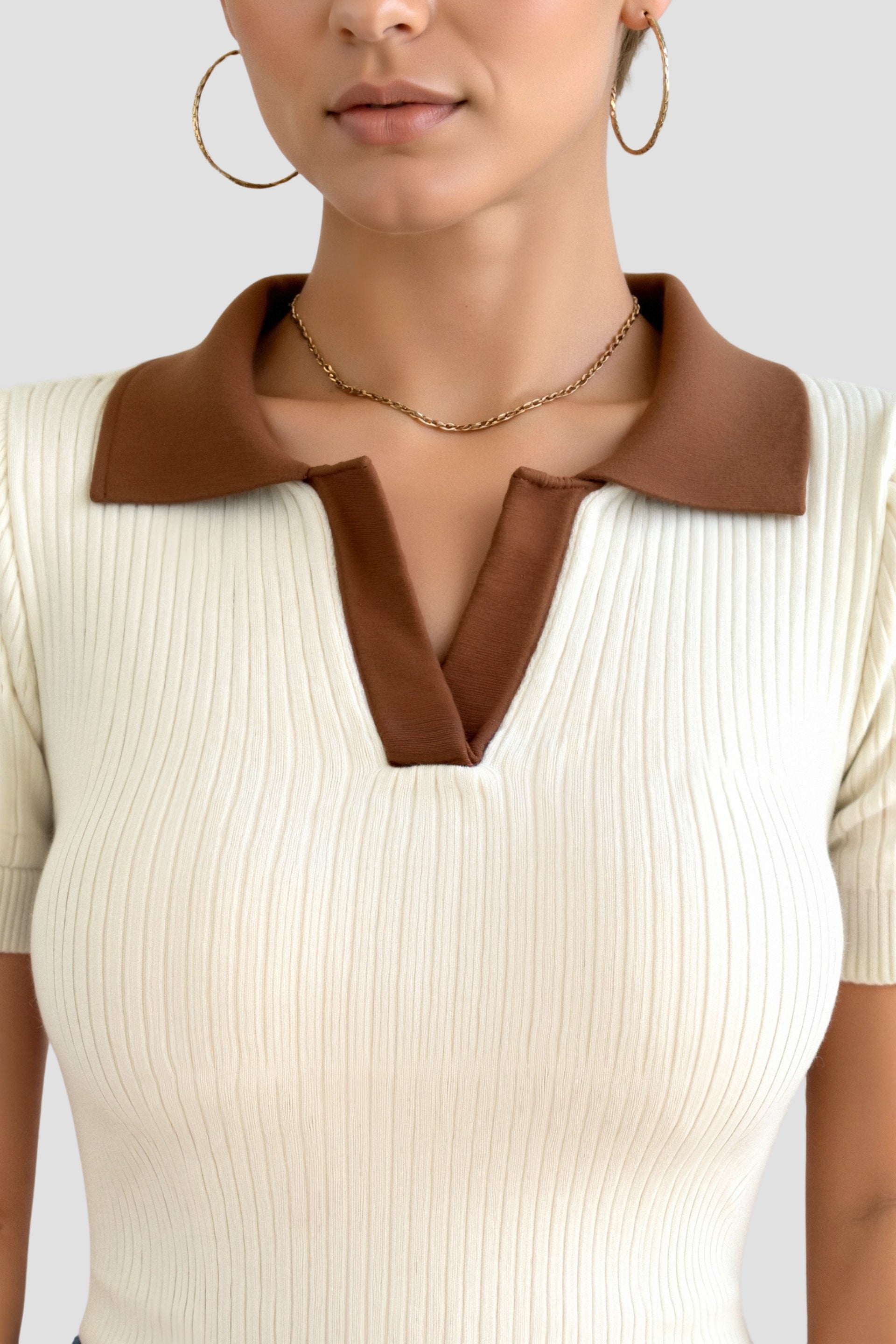 Polo Shirt – Open Collar and Lightweight, Breathable Semi-Sheer Fabric