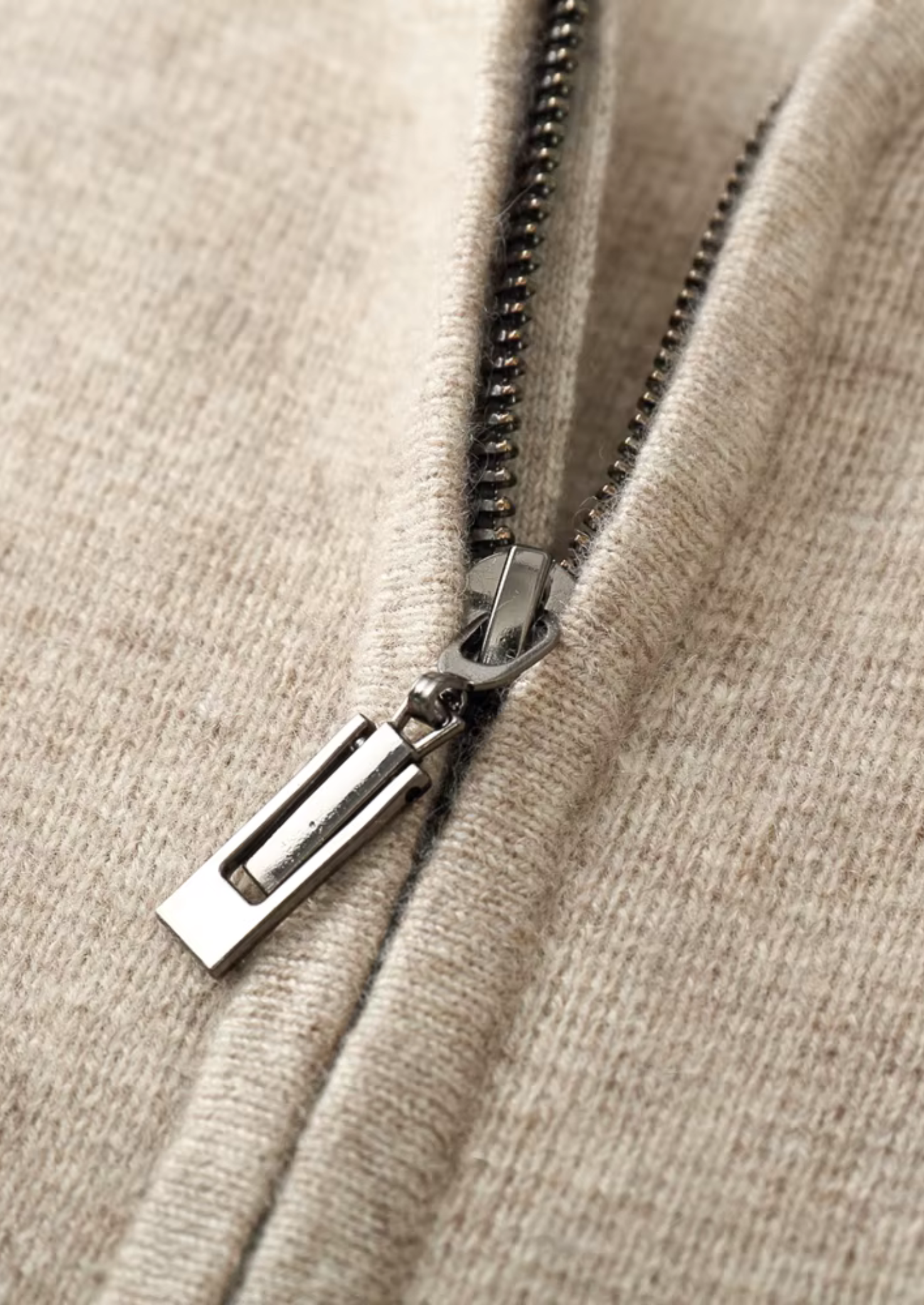 Extra-Fine Merino Wool Zipper Hoodie