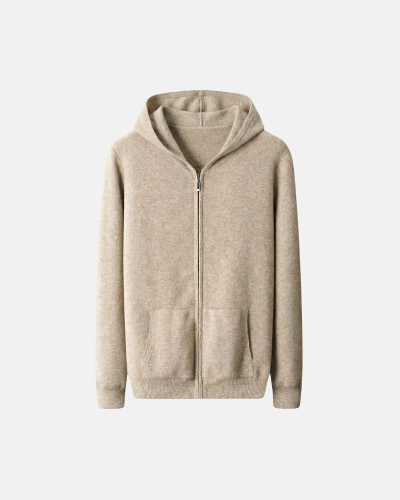 Extra-Fine Merino Wool Zipper Hoodie