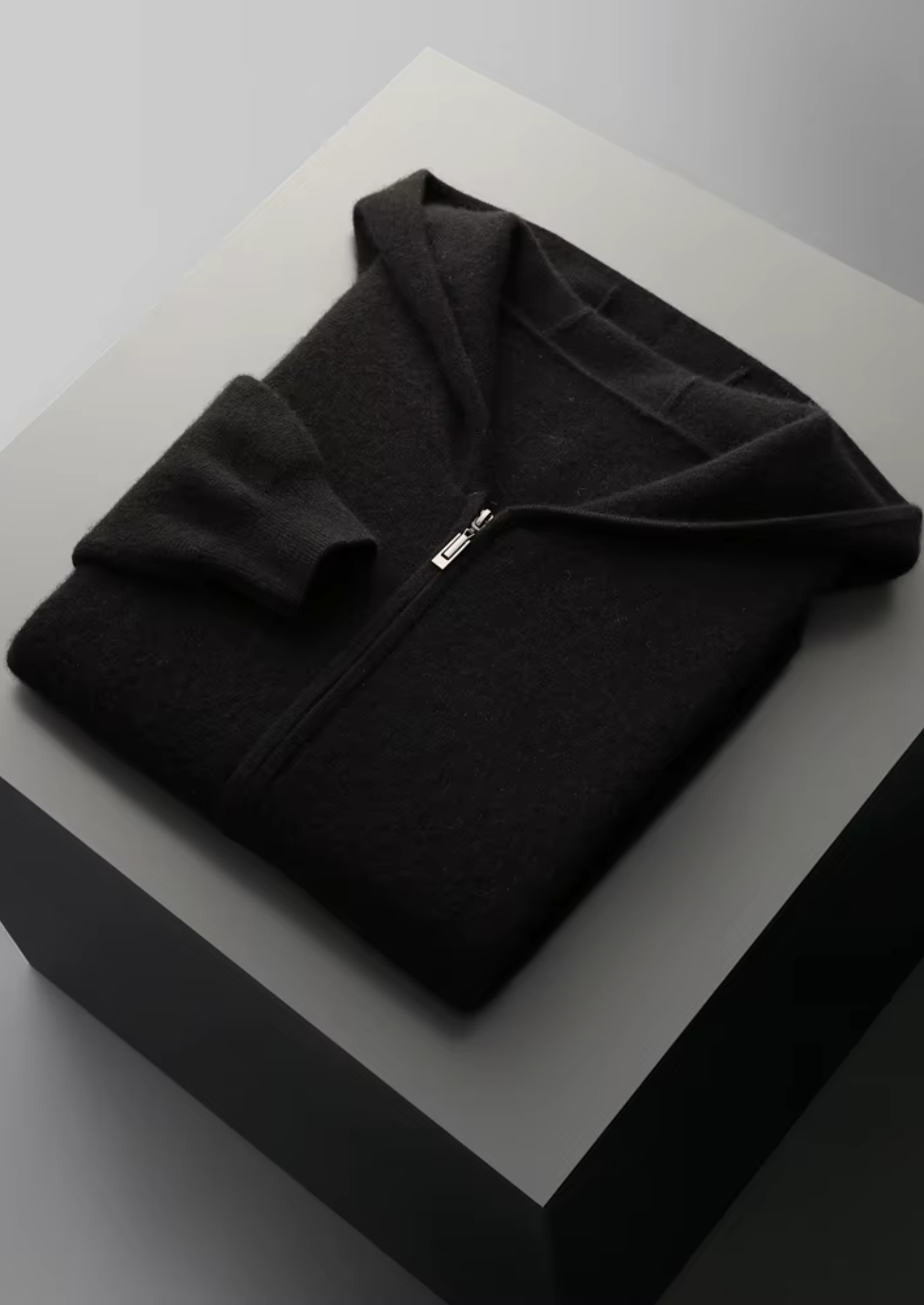 Extra-Fine Merino Wool Zipper Hoodie