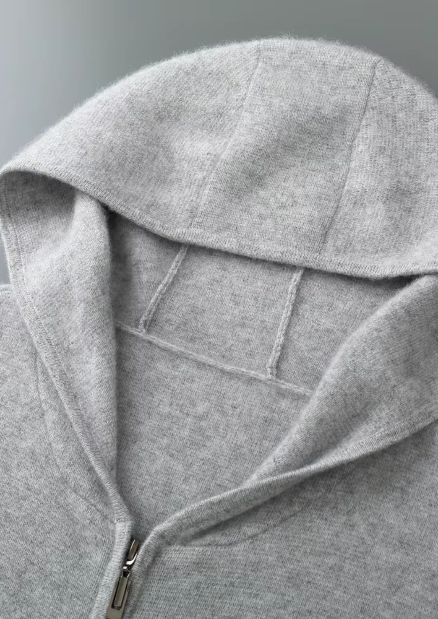 Extra-Fine Merino Wool Zipper Hoodie