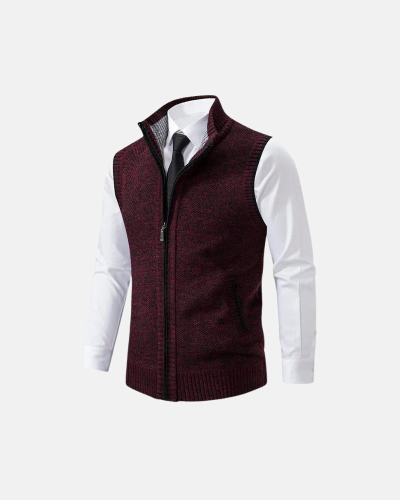 The Blanchet Zip-Up Wool Vest