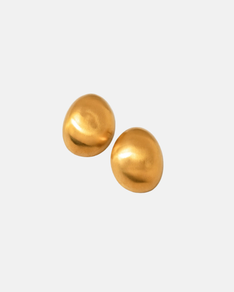 Gold Shield Earrings Women