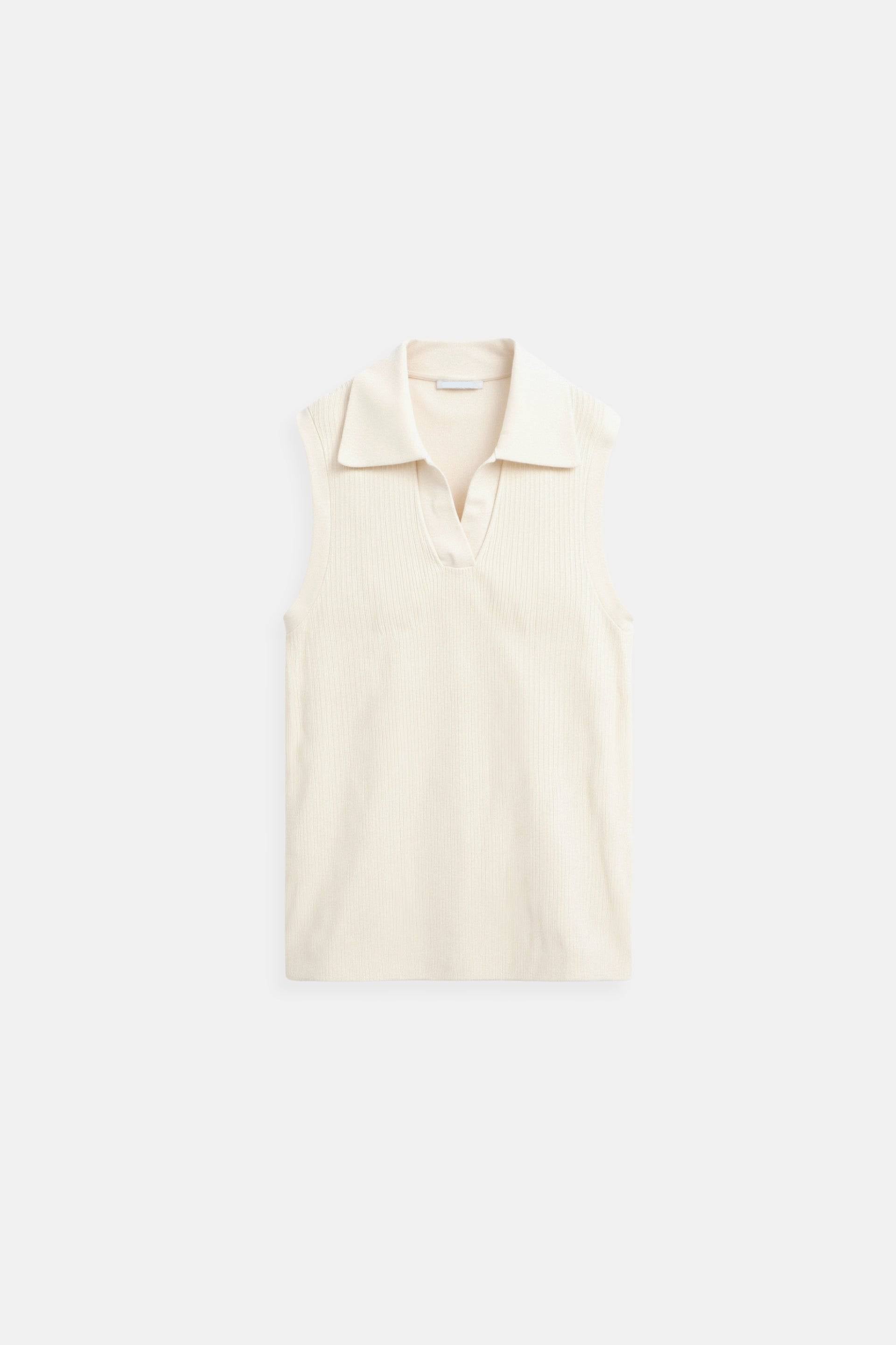 Bella | Sleeveless simple top with collar
