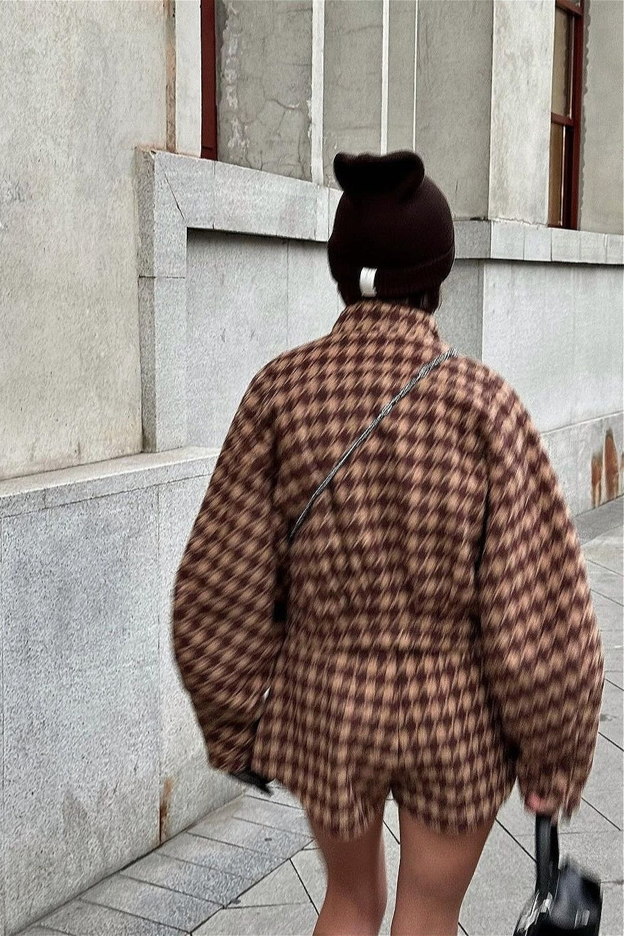 The Audrey | Vintage Houndstooth Jacket & Shorts Set