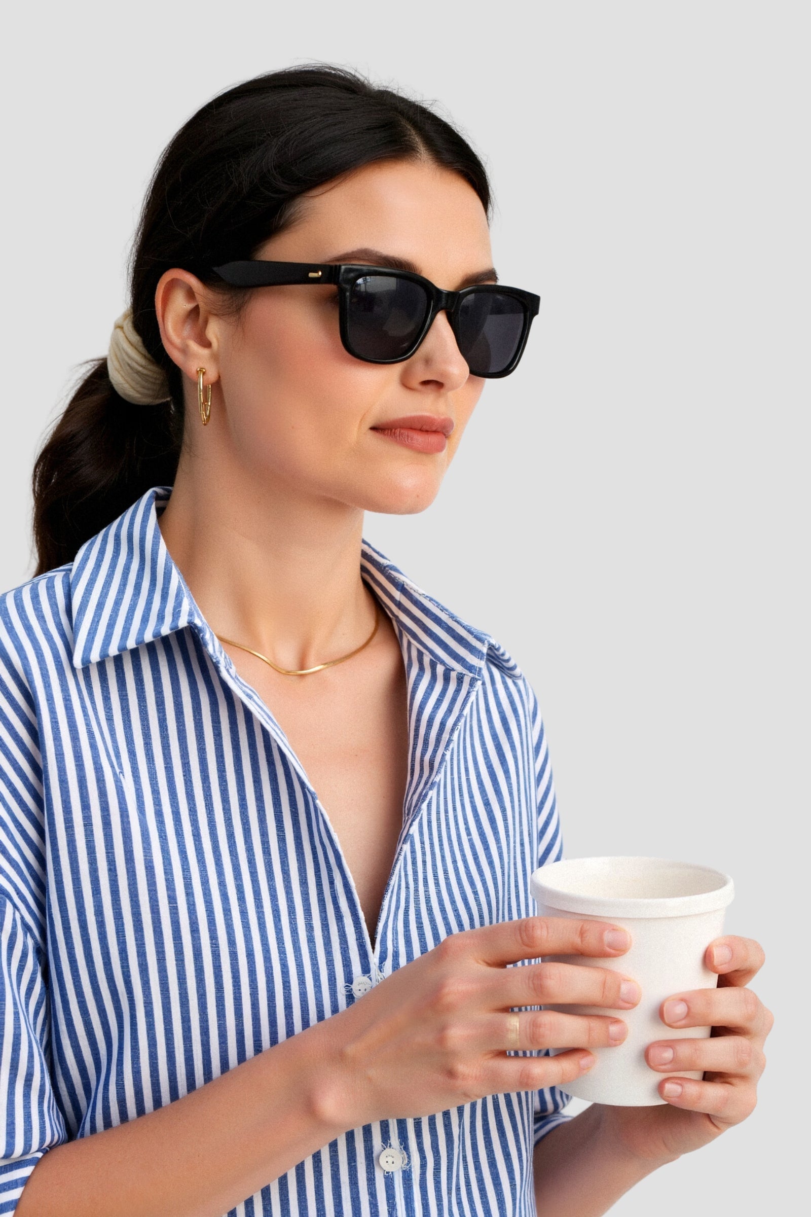 Emilie | Striped cotton blouse