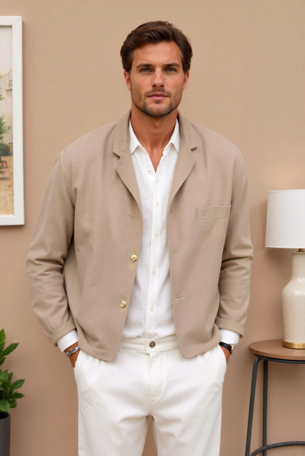 Teun | Casual Versatile Suit Jacket with Notched Collar